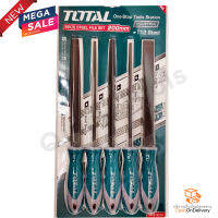 Totalตะไบเหล็ก 5 ตัวชุด Total รุ่น THT918516 (กลม+แบน+ท้องปลิง+สีเหลี่ยม+สามเหลี่ยม)