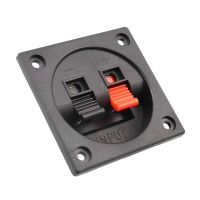 【YF】 2pcs Push In  2 Positions Connector Terminal Jack Load Spring Poles Audio Speaker Terminals Plug Socket Clip