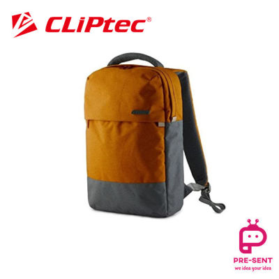 Cliptec Ombre กระเป๋าเป้สะพายหลัง สําหรับใส่โน้ตบุ๊ก ขนาด 15.6 นิ้ว CFP105 (สีส้ม)