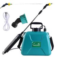 Electric Sprayer 5L Garden Sprayer For Lawn Weed Sprayer With 2 Spray Nozzles Telescopic Wand And Adjustable Shoulder Strap For
