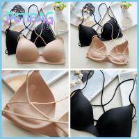 PETIBAG แฟชั่น ผู้หญิง เซ็กซี่ ยืดไร้สาย ชุดชั้นในเบาะ สายไขว้ เสื้อกล้าม Bralette Bra