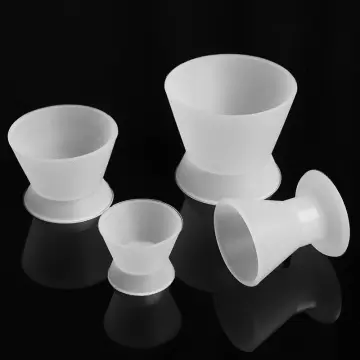 4pcs/set New Dental Lab Silicone Mixing Bowl Cup Dental Rubber Mixing Bowl