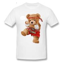 Funny Boxing Teddy Bear Kawaii T Shirt  Printed Tshirt Tops Women Men Casual Summer Comfort Hipster Short sleev Street Fashion XS-6XL