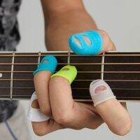 ❁✥♧ 4Pcs Silicone Finger Guards Guitar Fingertip Protectors For Ukulele Guitar Non-Slip Finger Sets 6 Color Optional