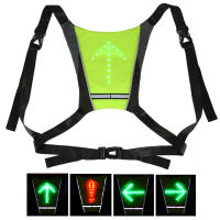 Cycling Bicycle LED Wireless Safety Turn Signal Light Vest for Riding Night Guiding YS-BUY