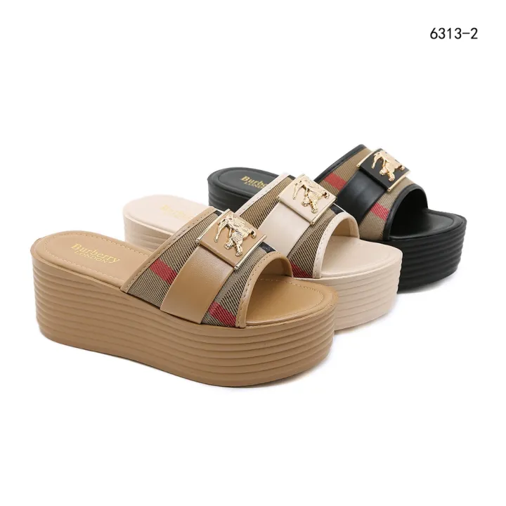 leather platform sandals