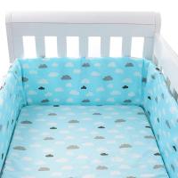 Soft Pure Cotton Baby Bed Bumper Crib Rail Cover Anti Collision Crib Protector Breathable Cushion Pad For Infant Newborn