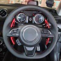 Microfiber Leather Braiding Steering Wheel Cover for Suzuki Jimny Sierra Swift Sport Teszt Baleno 2018-2022 Year Car Hand-sewing Steering Wheels Acces