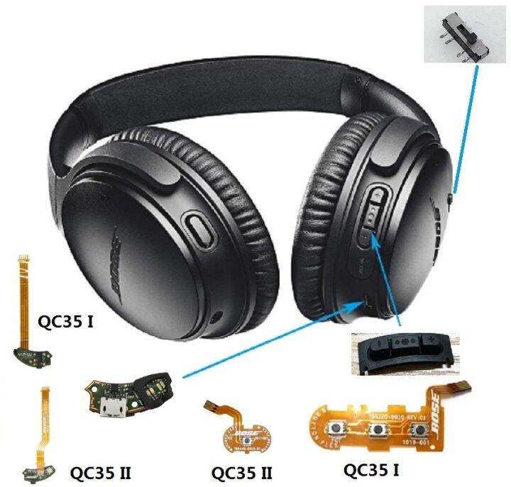 Repair PCB Parts for Bose 35 QC35 I QC35 II Headphones