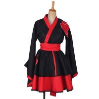 Naruto:Shippuden Akatsuki Costumes NARUTO Sasuke lolita Skirts Lolita kimono dress anime Cosplay Halloween party uniform