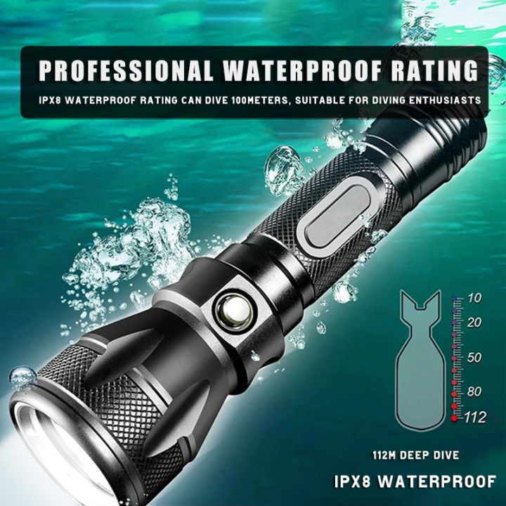 ipx8-waterproof-grade-t6l2-scuba-diving-flashlight-professional-200m-underwater-torch-lamp-super-2600mah-18650-dive-lantern