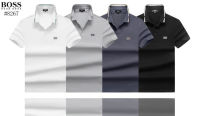 100% Authentic Hugos Boss Polo Shirts Short Sleeve Business Style Polo Shirts Breathable Regular Cotton Tops New Style