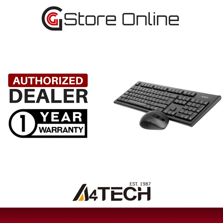 A4Tech KRS-8372 Combo Keyboard and Mouse USB (Black) | Lazada PH