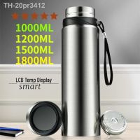 ◇﹍✸ 20pr3412 Garrafa térmica de parede dupla aço inoxidável garrafa vácuo isolada copo caneca térmica água 1500 ml 1800ml