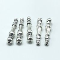 JunKang 10pcs Muslim antique silver prayer beads jewelry making DIY handmade Pendant connector DIY accessories and others