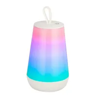 Portable Table Lamp,Rechargeable Touch Sensor Bedside Lamp,RGB Color Changing Night Light for Bedroom Outdoor Camping