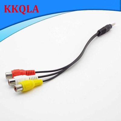 QKKQLA 3Rca Female 3.5Mm Male Jack Plug Male To 3 Rca Adapter Cable Connector Extension 3.5 To 3 Rca Female