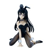 LOUVIA Kneing Stance Bunny Girl Miniatures ตุ๊กตาของเล่น Mai Anime Figurine โมเดลของเล่น Sakurajima Mai เครื่องประดับโมเดลตุ๊กตาแอคชั่น