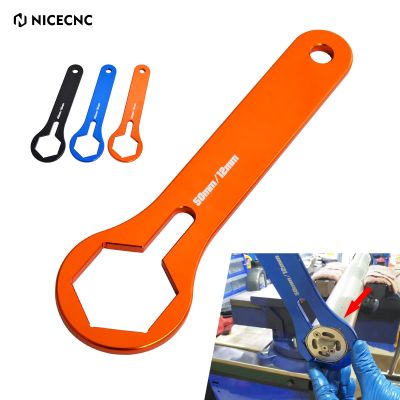 NICECNC 50มม. WP AER &amp; Xplor ประแจน็อตเกลียวแบบมีหัวสำหรับ KTM 125 250 300 350 400 450 EXC XCW EXCF 6D 2008-2022 SX SXF XC XCF 2007-2022