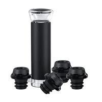 Wine Saver Pump with 4 Vacuum Bottle Stoppers,Reusable Wine Preserver,Vacuum Stopper,Wine Accessories for Wine Lovers