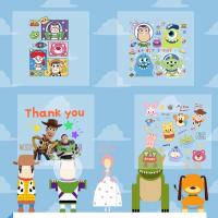 CUI YI SHOP แผ่นสติกเกอร์ ลายการ์ตูน Toy Story DIY สําหรับติดตกแต่งเสื้อผ้า