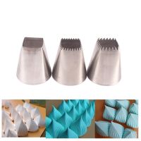 【CC】☄☬  New square 3Pcs/Set Pastry Nozzles for with Decorating Icing Piping Confectionery Baking T