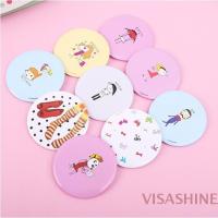 【BEIBEI】 Pocket Mirror Hand Small Mini Mirror Cermin Makeup Cartoon 3 Types