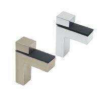 Modern simple zinc alloy glass clip F-type glass sandwich plate supporting bathroom rack fish mouth clip