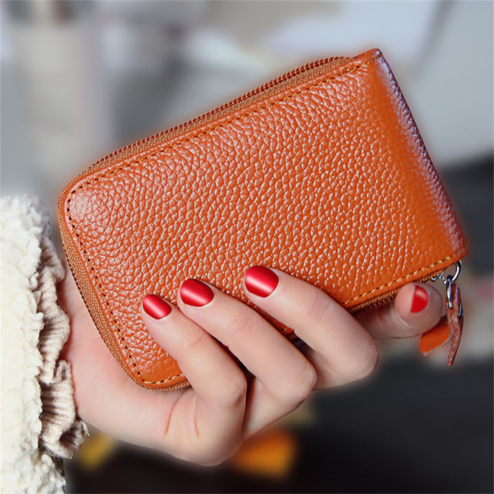 credit-wallet-zip-case-lady-men-card-pocket-holder-unisex-leather