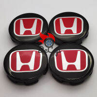 ฝาล้อแม็ก ฝาดุมล้อ Honda City Jazz โลโก้แดง Type R ขนาด 58 MM 4 ฝา