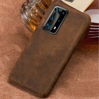 2 LANGSIDI เคสโทรศัพท์วินเทจแท้หนังสำหรับ P40 Pro Plus P30 P20 Mate 40 30 Pro เคสสำหรับ Honor 30 20หนังแท้