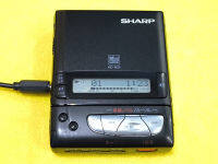 เครื่องเล่น MD Sharp MD-M25 สีดำ (รถถัง ตลับแป้ง) !! Very Rare Item !! MiniDisc นำเข้าญี่ปุ่น