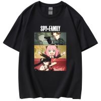 แขนสั้นโอเวอร์ไซส์เสื้อยืดโอเวอร์ไซส์Manga Anime spy x family ลอยด์ ฟอเจอร์ อาเนีย ฟอเจอร์ ยอร์ ฟอเจอร์ cotton ฝ้าย Loid  S53P