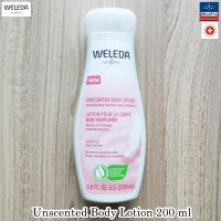 Weleda® Unscented Body Lotion 200 ml โลชั่นผิวกาย ให้ความชุ่มชื้น ไม่แห้งกร้าน สำหรับผิวบอบบาง Normal or Sensitive Skin