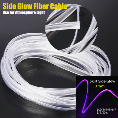3mm Car Interior Decor Fiber Optic Neon Wire Strip Light Guide Extension Accessories For Ambient Lighting Equipment