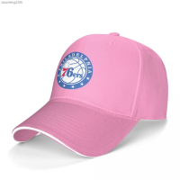 Couple style New Sandwich Hat n-b-a Philadelphia 76ers Logo Peak Sandwich Hat Sports Outdoor Casual Print Hat Curved baseball cap Dad hat, adjustable shade for women, unisex style Versatile hat