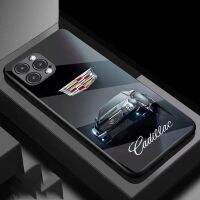 เคสสำหรับไอโฟนโทรศัพท์กันกระแทก Cadillac 14 /Pro/plus /Pro Max/ 13/12/11-กระจกป้องกัน