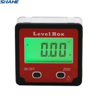 【Online】 Cottage Craft Shahe ไม้โปรแทรกเตอร์ดิจิตอล Inclinometer Angle Finder Meter Digital Angle Gauge Electronic Protractor Level Box With Magnetic Base