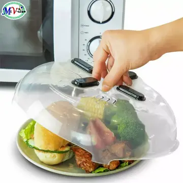 1pc Magnetic Microwave Splatter Cover For Food, Reusable Oven Cooking  Anti-Splatter Guard Lid With Steam Vents Hover Cover