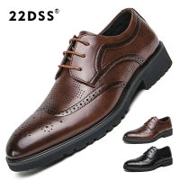 22DSS Brogue รองเท้าชุดเดรสรองเท้าชุดเดรสธุรกิจคลาสสิกรองเท้าหนังลำลองผู้ชายธุรกิจแฟชั่นทำงานรองเท้ารองเท้าแต่งงานลูกไม้ขึ้นรองเท้าชุดเดรส38-46