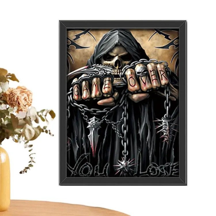 Skull Wall Decor 3D Skull Stereoscopic Painting Halloween Skull ...