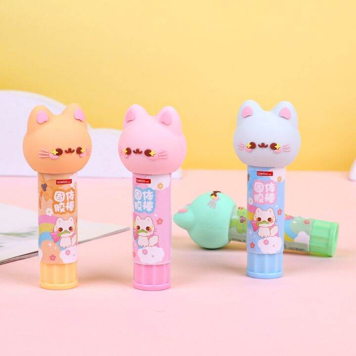 kawaii-cats-pva16pcs-solid-adhesive-small-office-supplies-cartoon-9g-glue-stick-student-essential-stationery-for-school-start