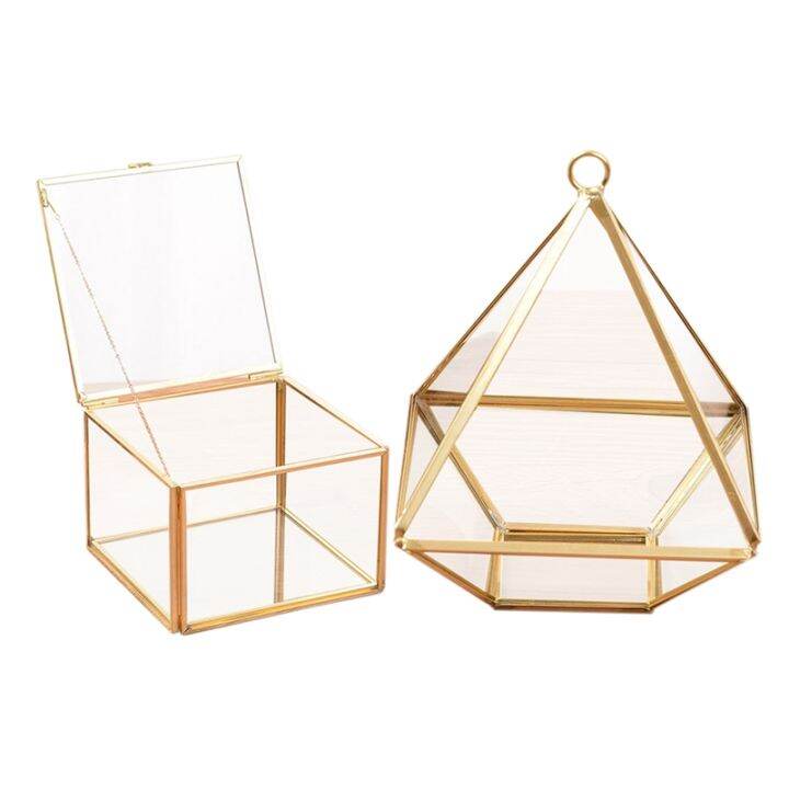 diamond-shape-box-organizer-geometry-glass-cosmetic-storage-box-jewelry-collection-box-amp-square-opening-glass-geometry-garden-jewelry-boxs-mirror-jewelry-storage-box-eternal-flower