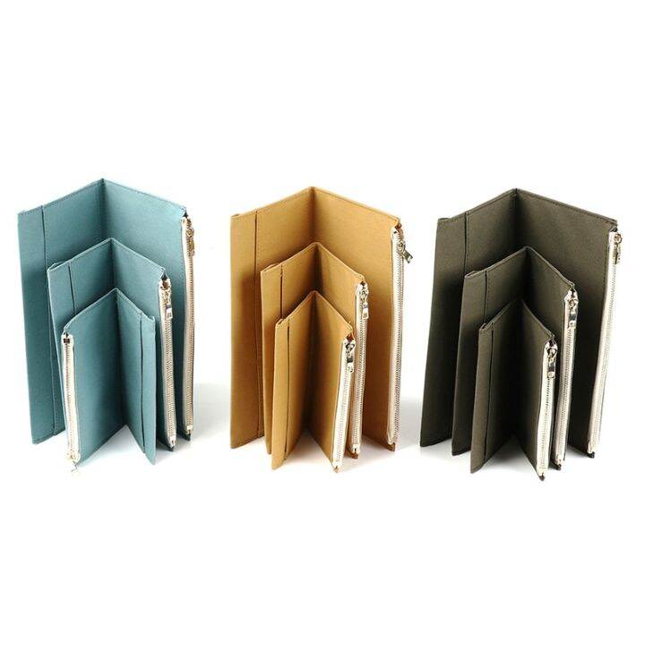 Midori Traveler Laptop Planner Zipper Pocket Card Holder File Bag