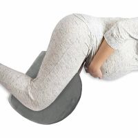 Pregnancy Pillow Cotton Body Wedge for Belly Knees Back Support Reversible Maternity Pillows with Removable Soft Covers TJ7370