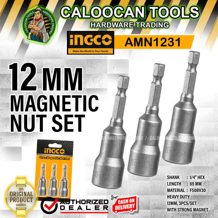 INGCO 3pcs 12mm Nut Set (AMN1231) CALOOCAN TOOLS Lazada PH