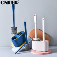 ONEUP 3 in 1 silicone toilet brush wall-mounted long-handled brush household cleaning no dead end artifact bathroom accessories