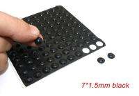 【hot】№■❈  New 100Pcs 7x1.5mm  Adhesive Round Silicone Rubber Bumpers Soft Anti Shock Absorber Feet Damper