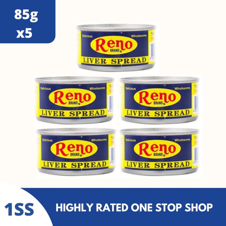 Reno Brand 6X Reno Liver Spread 85 Grams PRODUCT OF The Philippines, 3  Ounce (Pack of 6)