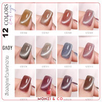 สีเจล สีแคทอาย Gaoy Cat Eye (อบ) สีเจลลูกแก้ว รุ่นใหม่ ดึงเงาง่าย GY366-377 พร้อมส่งทุกวัน แคทอาย สีสวยมาก เม็ดสีแน่น 11ml gy-series